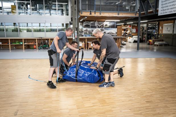 Finale Anpassungen in unserer Produktion in Grosswangen